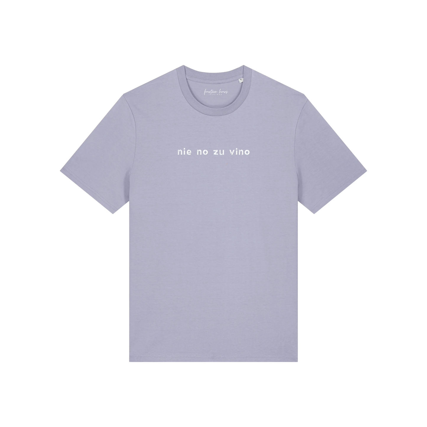 NIE NO ZU VINO Unisex T-Shirt aus Bio-Baumwolle